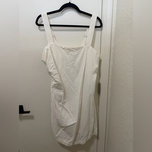 Abercrombie & Fitch White Textured Dress
